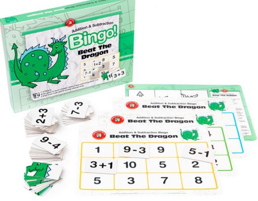 BEAT THE DRAGON – ADDITION & SUBTRACTION BINGO (EDUCATIONAL GAME)